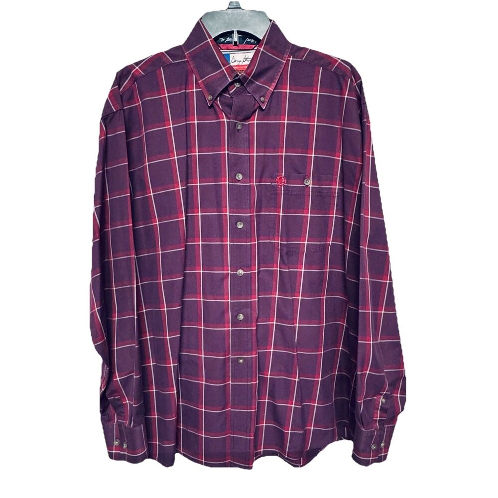 Wrangler George Strait Button Down Shirt Men's L Cowboy Cut Collection